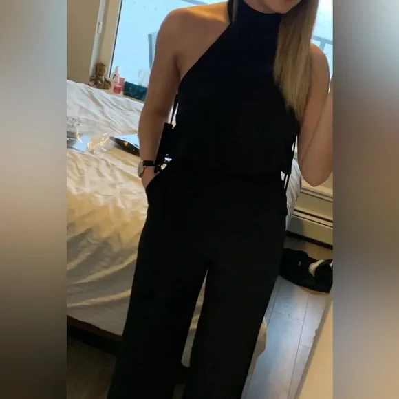 Lulus Moment for Life Halter Jumpsuit Bridal Shower Wedding Engagement Party - Picture 11 of 14